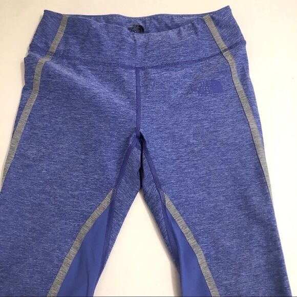 The north face DYNAMIX LEGGINGS cropped Capri yoga pants Lavender blue  XS - Picture 3 of 15